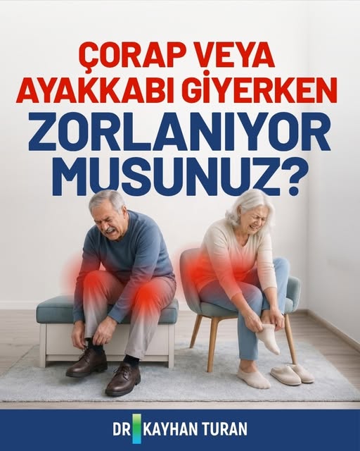 Çorap veya ayakkabı giyerken zorlanıyor musunuz? 🧦

Bu küçük günlük zorluk, kalça, diz veya bel kay