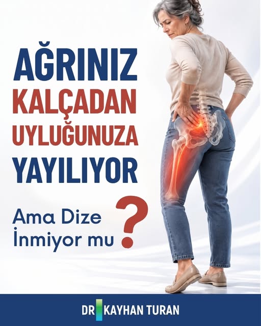 🚨 "Kalçamdan bacağımın arkasına doğru bir ağrı çekiyor, kesin bel fıtığı oldum..." deyip yanılıyor 