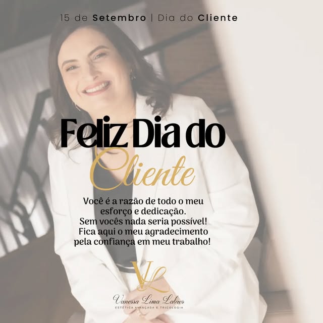 Hoje é Dia do Cliente. 💛

E, para mim, cuidar de alguém vai muito além de realizar um procedimento.