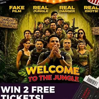 🎬 **Movie plans for Sunday evening?** 🍿
We are giving away **2 movie tickets** 🎟️🎟️ for **welcom