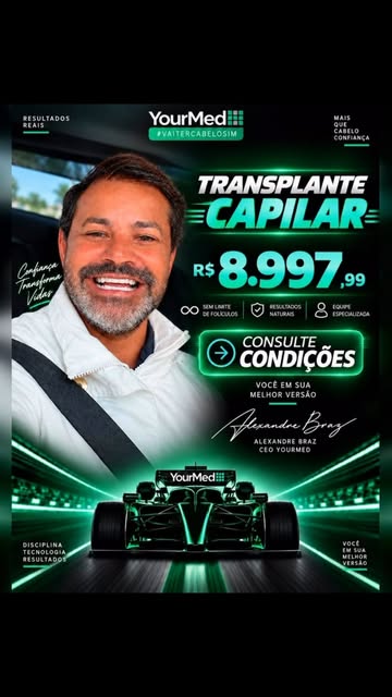 Faça seu Transplante Capilar na YourMed VaiTerCabeloSim.
Escolha o time que transforma vidas, recupe