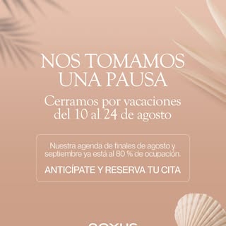 Nos tomamos una pausa para volver con más energía y seguir cuidándote como mereces. 🙏🥰

Del 10 al 