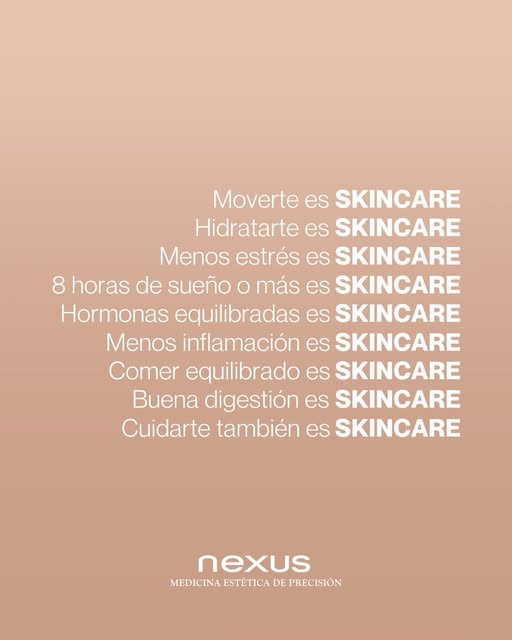 Tu rutina de #skincare también está en cómo vives. ✨

😴En cómo descansas, en lo que comes y en esos