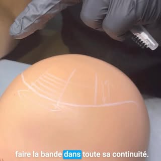 Dégradé de la ligne frontale : méthode visant à diminuer progressivement l’intensité des points en a