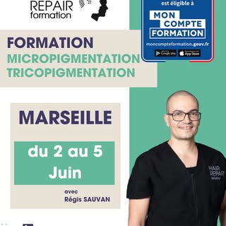 Notre formation de Juin à📍Marseille aura lieu du 2 au 5 Juin

Hair Repair Formation - Centre de for