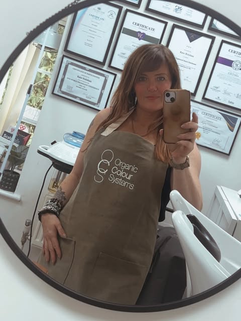 New apron Thankyou @organiccoloursystemsofficial