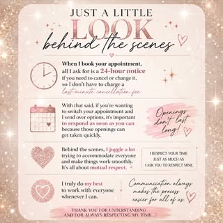 Just a little reminder from a busy stylist…

When you’re trying to get in last minute and I can’t al