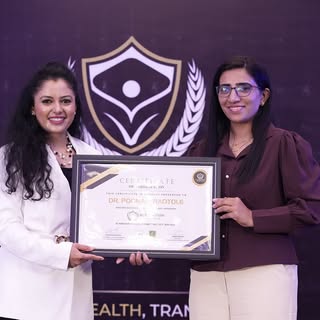 “Excited to share a special moment with Shivangi Desai, where I had the honor of receiving this cert