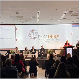O Teraderm é um dos mais nobres fóruns de discussão da dermatologia brasileira e estar neste palco, 