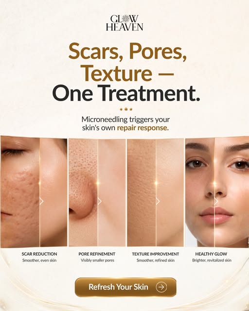 Scars, pores, and uneven texture can make your skin feel less smooth and refreshed. Microneedling he