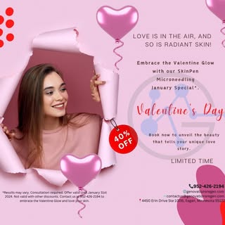 🌹✨ Love is in the Air, and So is Radiant Skin! Embrace the Valentine Glow with Our January Special 