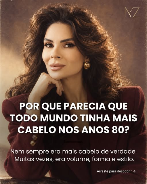 Parecia que todo mundo tinha mais cabelo nos anos 80, né? 👀

Parte disso vinha dos cortes, escovas 