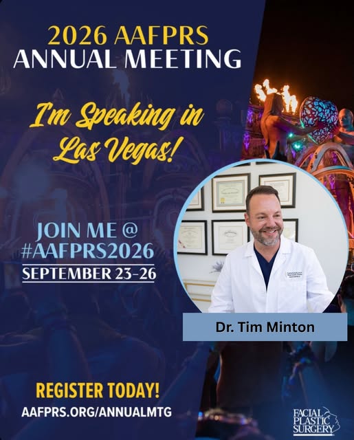 This week @drtimminton will be speaking at #AAFPRS2026 in Las Vegas! 🥼👏

Dr. Minton is a fellowshi