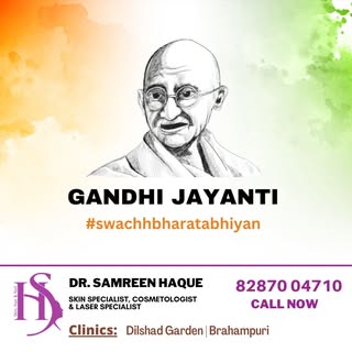 Gandhi Jayanti #GandhiJayanti #skinnvisioncentre #drsamreenhaque