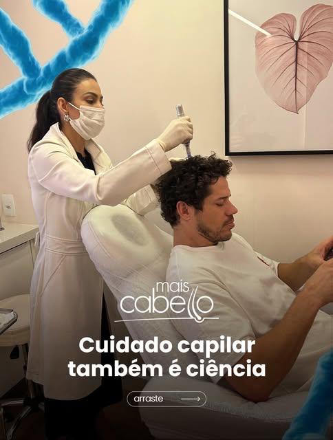 A maioria das pessoas só procura ajuda pro cabelo quando já pensa em transplante. Mas nem toda queda