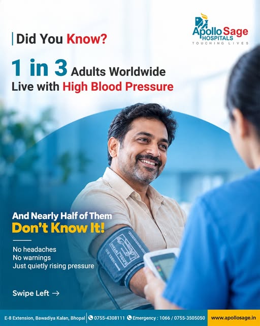 1 in 3 adults worldwide lives with high blood pressure
and nearly half don’t even know it! High BP d