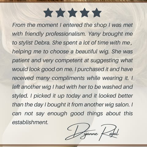✨ Nothing makes us happier than helping someone feel confident again. ✨

Reading reviews like this r