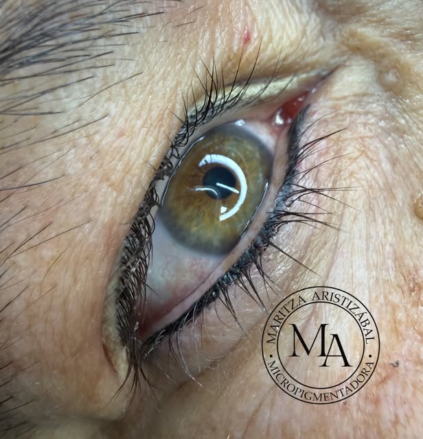 🖤Línea inferior de párpado 📲313.6423031
@maritza.micropigmentadora 
.
.
.
#cejaspereira 
#lineadep