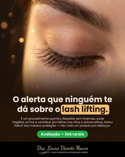 Se você faz lash lifting com frequência, esse post é um carinho em forma de alerta. 👁️

É um proced