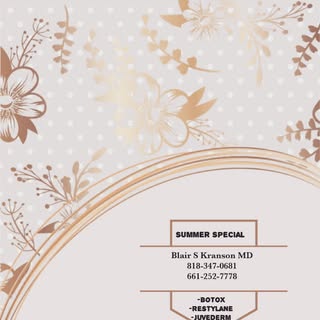 Summer Special!  #dermatology #botox #restylane #filler #juvederm #dysport #valencia #canyoncountry 