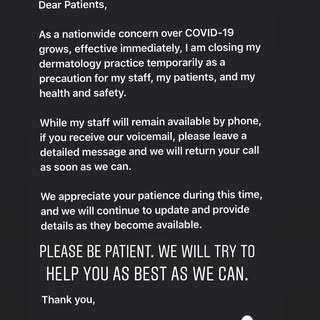 We made a difficult decision. But we are taking precautionary measures for our patients, families an