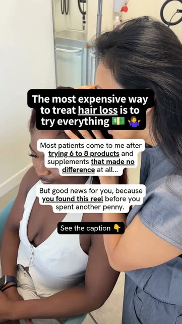 We may have just saved you months of guesswork and lots of money.⁠
⁠
Because hair loss is not one co