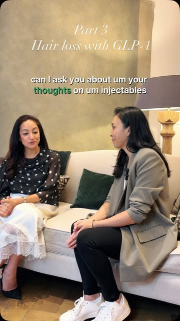 GLP1 effect on hair loss beautifully explained by @drsharonwong