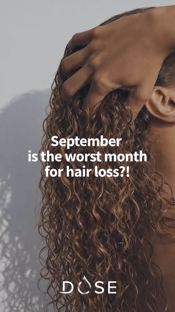 Losing more hair than usual in September?🤔⁠
⁠
In some people the normal hair growth cycle turns out