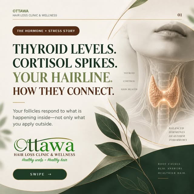 Thyroid changes, prolonged stress, and hair shedding and how are they connected?

Your hair follicle