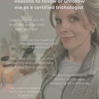 Get to know me better and how I approach trichology ✨ #trichologist #trichology #hairlossspecialist 