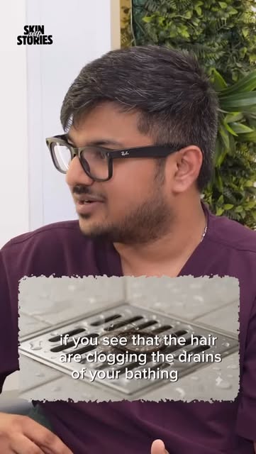Most of us have had this exact moment in the shower.

Here’s the actual line between normal shedding