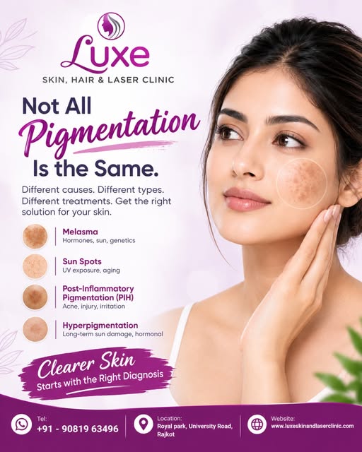 ✨ Not all pigmentation is the same!

Dark spots, melasma, acne marks, sun spots, and uneven skin ton