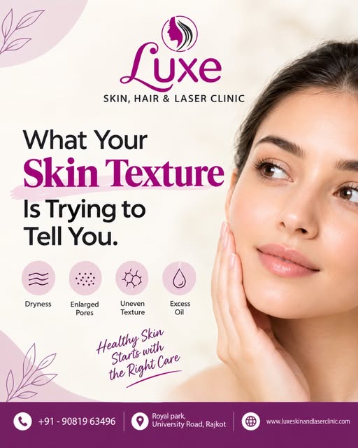 ✨ Your skin texture can reveal more than you think!

Dryness, enlarged pores, uneven texture, and ex
