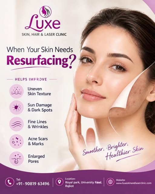✨ Want smoother, fresher-looking skin?

Laser Skin Resurfacing can help improve the appearance of:
�
