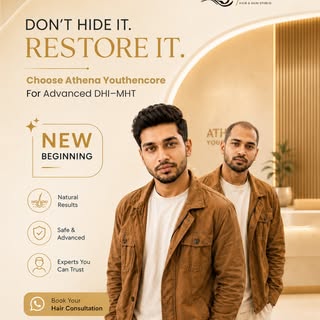 Don't hide it. Restore it. Your confidence starts with healthy hair.
At Athena Youthencore Hair & Sk