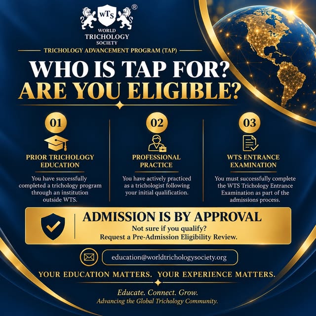 Could TAP be the pathway for you? 👀
If you completed your trichology education outside WTS and have