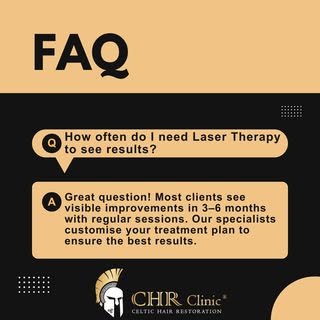 How often do I need laser therapy to see results?

Great question! Most clients see visible improvem