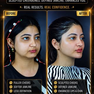 CHIN IMPLANT & BUCCAL FAT REMOVAL (Permanent Chin Enhancement & Permanent Mid Face Slimming) & LIP E