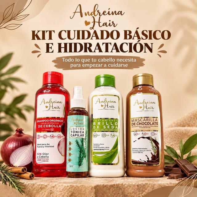 ✨ Todo lo que tu cabello necesita para empezar a cuidarse de verdad. ✨

Con el Kit Cuidado Básico e 