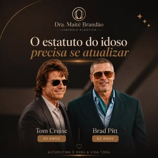 “O estatuto do idoso precisa se atualizar…” 😅

Tom Cruise. Brad Pitt. E tantos outros mostrando que