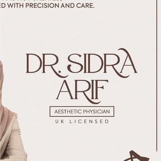 Dr. Sidra Arif in Jhelum
Aftab Afzal Aesthetic Clinic

Also consulting at
Aesthetics Lounge, Islamab