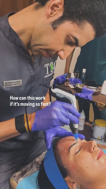 Microneedling works by creating controlled micro-injuries in the skin, triggering a natural repair a