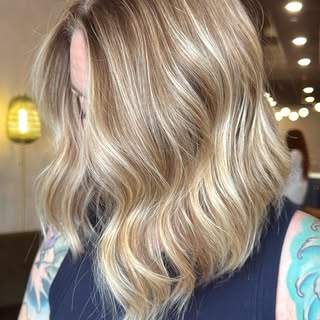 On this head of hair…we’ve done it ALL!

Bright, high-contrast, cool blonde, a natural reverse balay