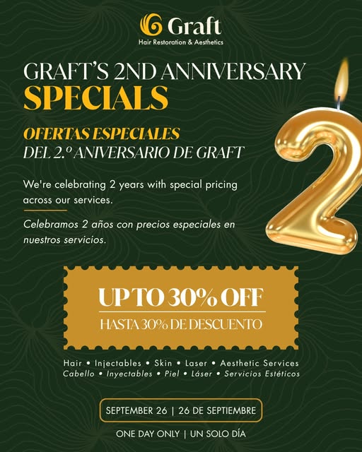 We are turning 2 and celebrating with our biggest event of the year! 🎉

Enjoy up to 30% off across 