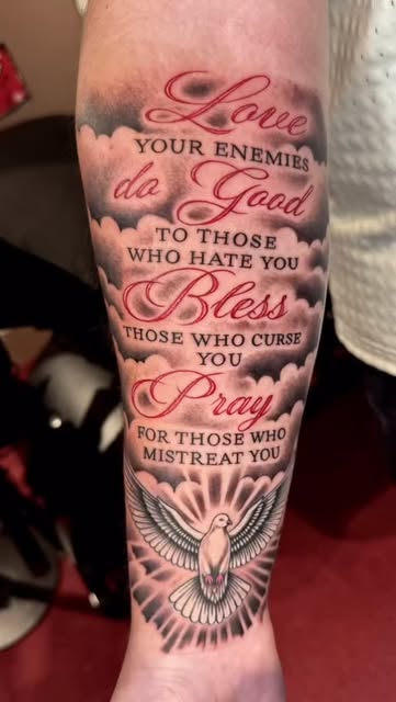 “Love your enemies. Do good to those who hate you. Bless those who curse you. Pray for those who mis