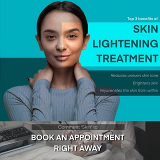 Skin lightening treatment, also known as skin bleaching or skin whitening, is a cosmetic procedure o