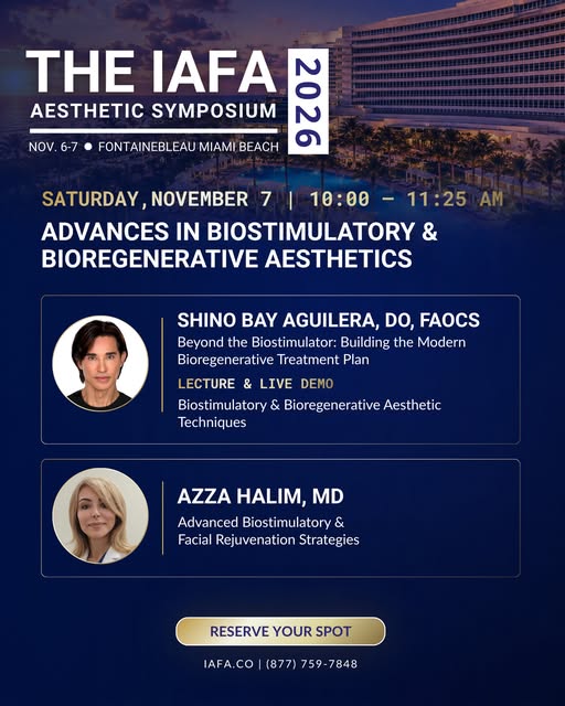 SESSION SPOTLIGHT | Advances in Biostimulatory & Bioregenerative Aesthetics 🤩 Aesthetic medicine is