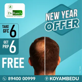🎉 Revitalize Your Hair & Confidence with Rams Clinic 🎉

💆‍♂️ Book 6 GFC Sessions & Get 6 PRP Sess