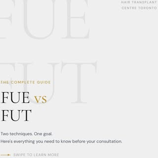 FUE or FUT - which hair transplant technique is right for you? 🔍

Swipe through our full breakdown 