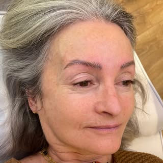 Close up look of Nano Brows,
Love her and her brows